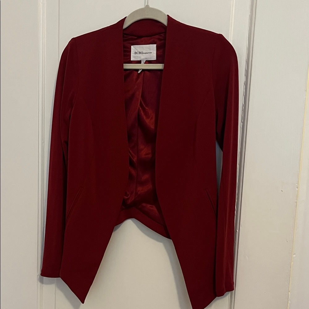 BCBGeneration Red asymmetrical blazer